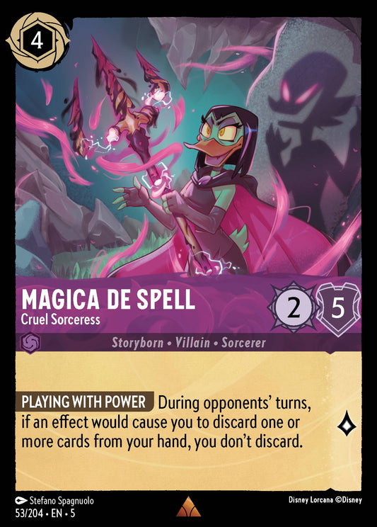 Magica De Spell - Cruel Sorceress - Rare Lorcana Card