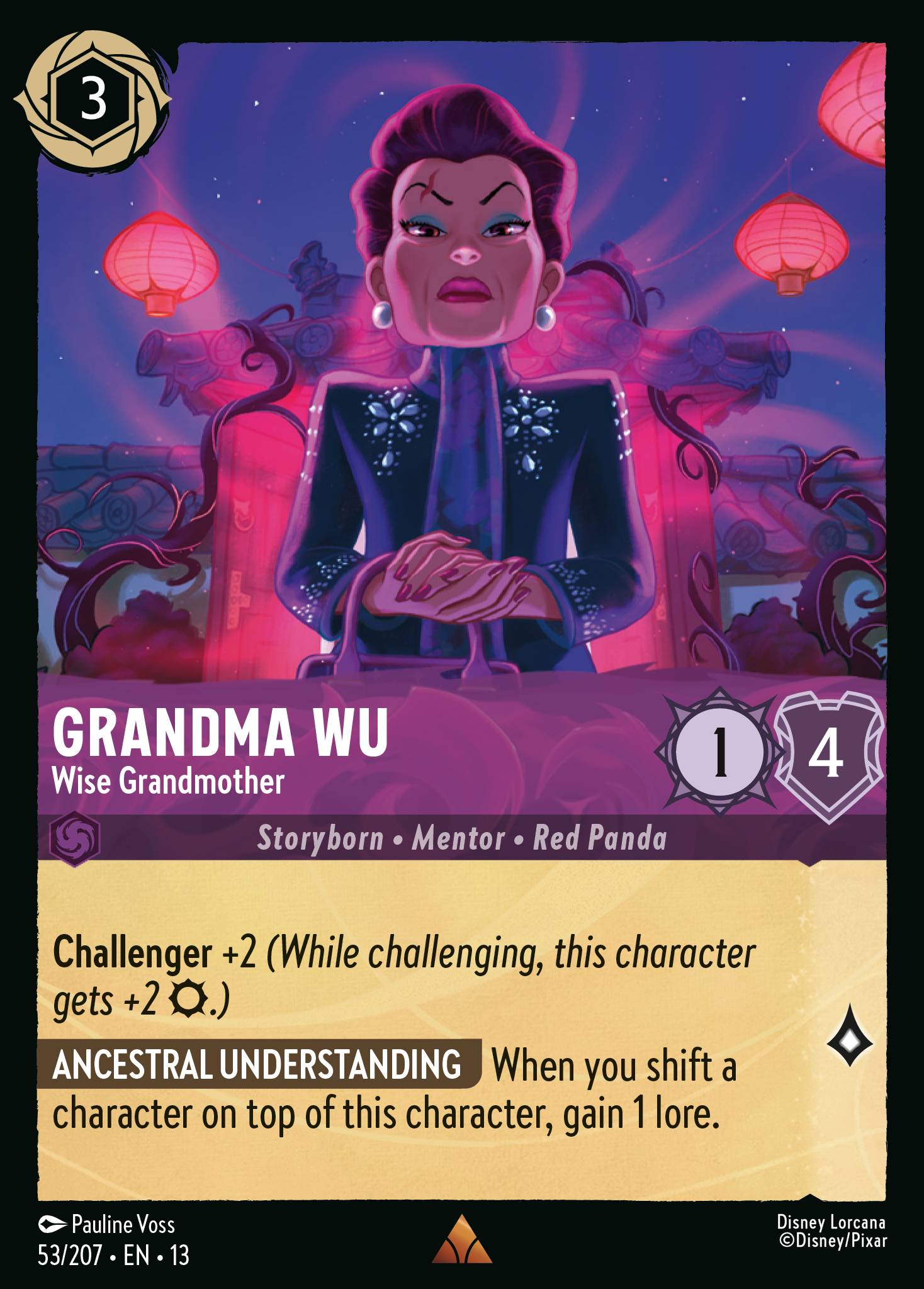 Grandma Wu - Wise Grandmother - Rare Lorcana Card