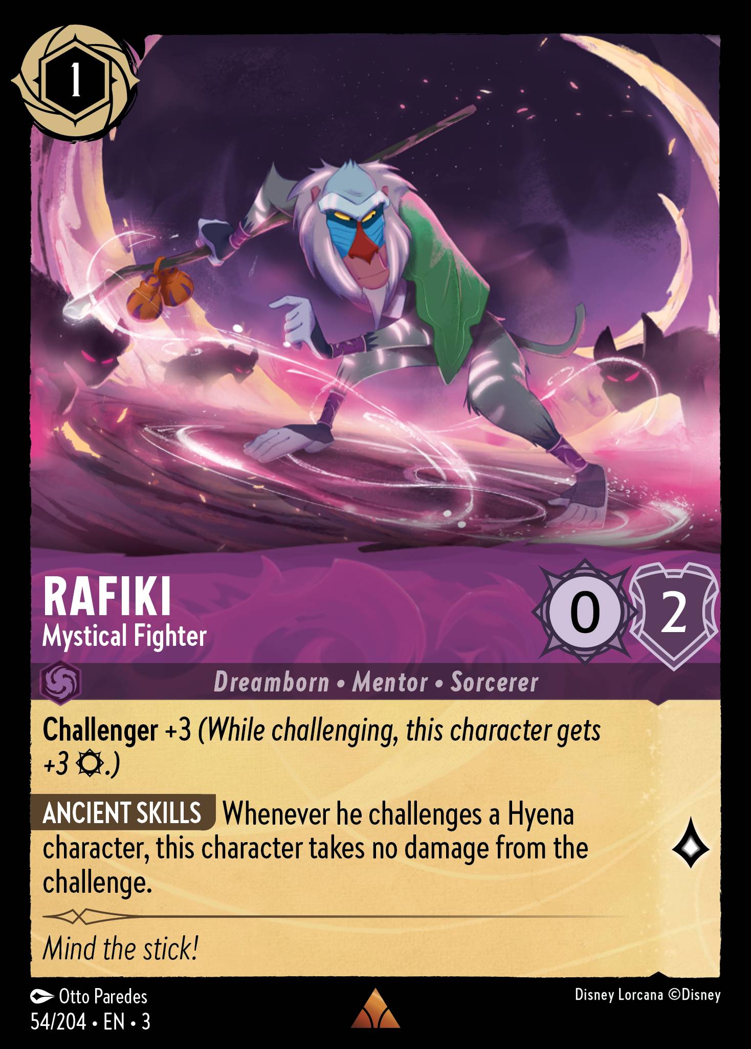 Rafiki - Mystical Fighter - Disney Lorcana Card