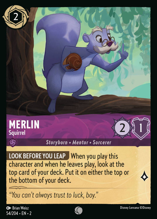 Merlin - Squirrel - Common Lorcana Card