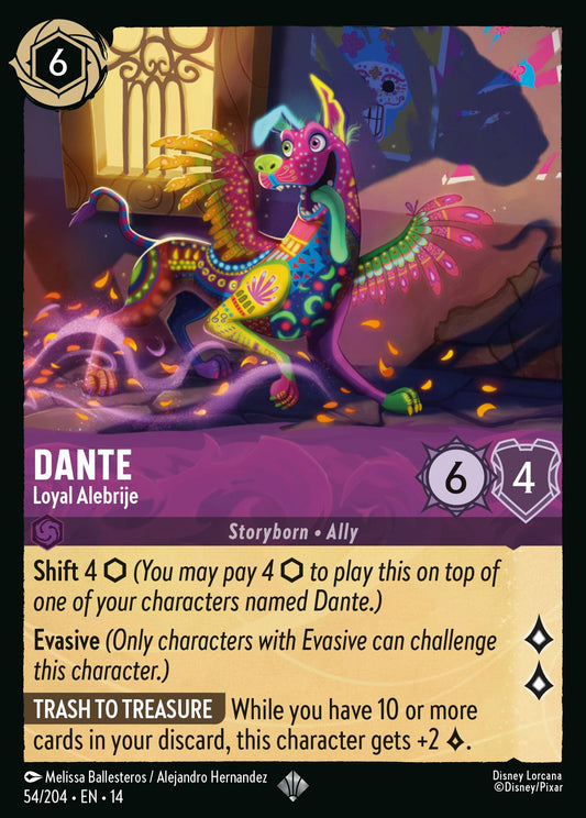 Dante - Loyal Alebrije - Super Rare Lorcana Card