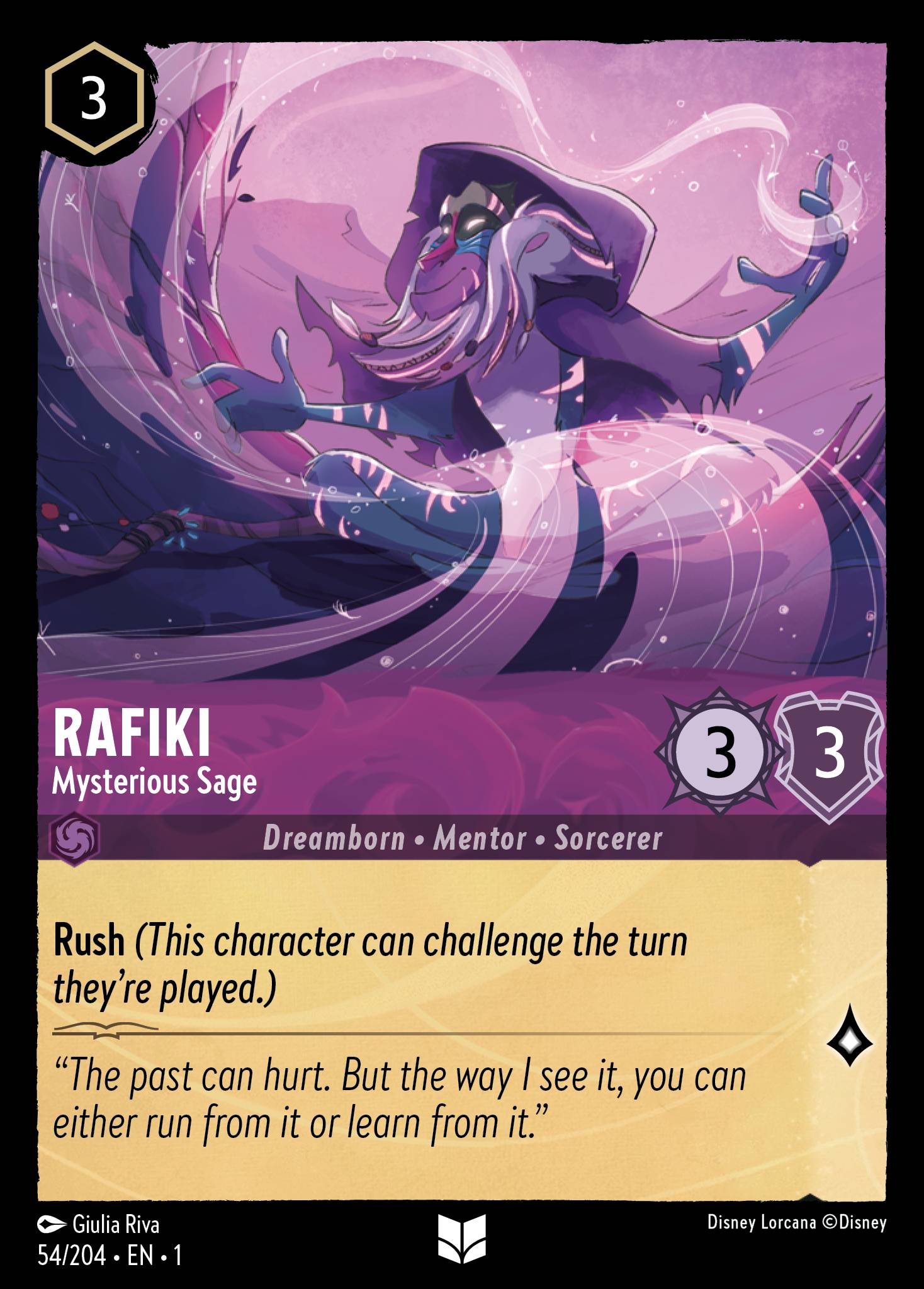Rafiki - Mysterious Sage - Uncommon Lorcana Card