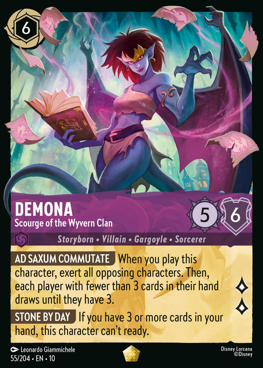 Demona - Scourge of the Wyvern Clan - Legendary Lorcana Card