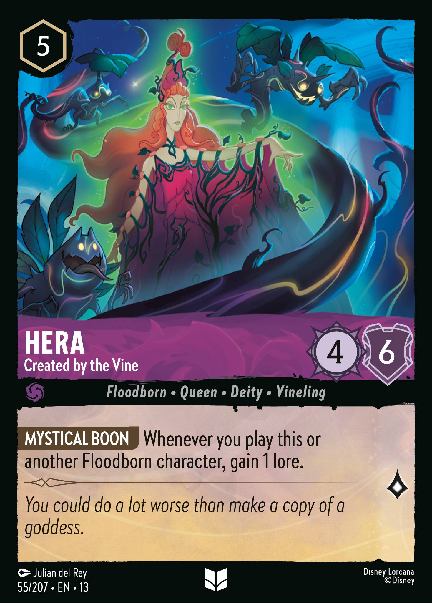 Hera - Created by the Vine - Uncommon Lorcana Card