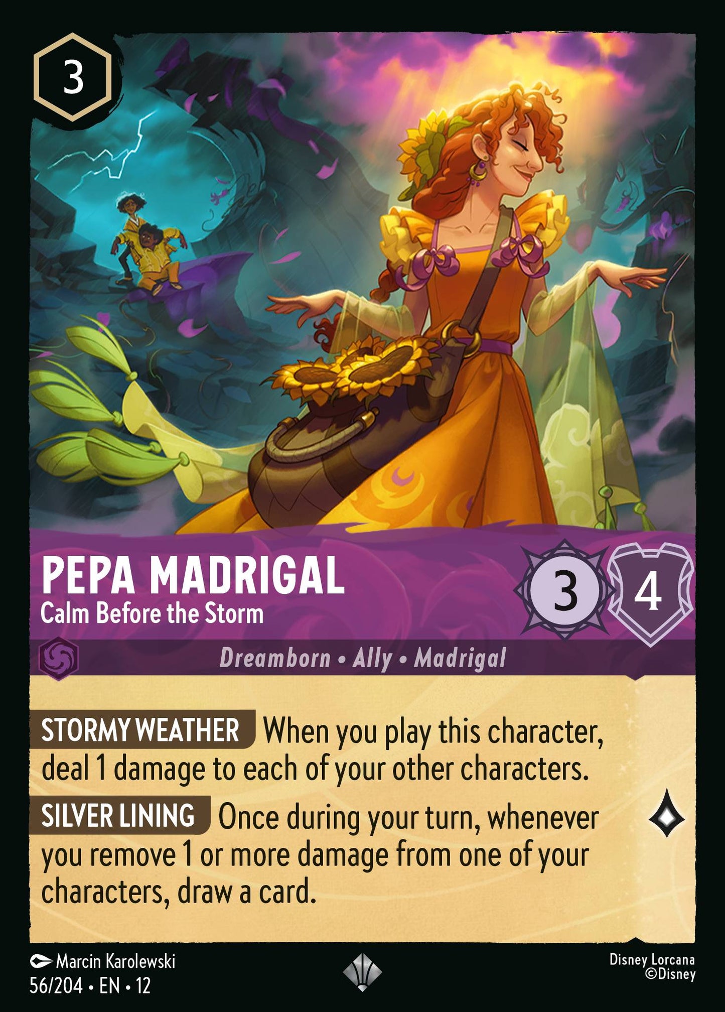 Pepa Madrigal - Calm Before the Storm - Super Rare Lorcana Card