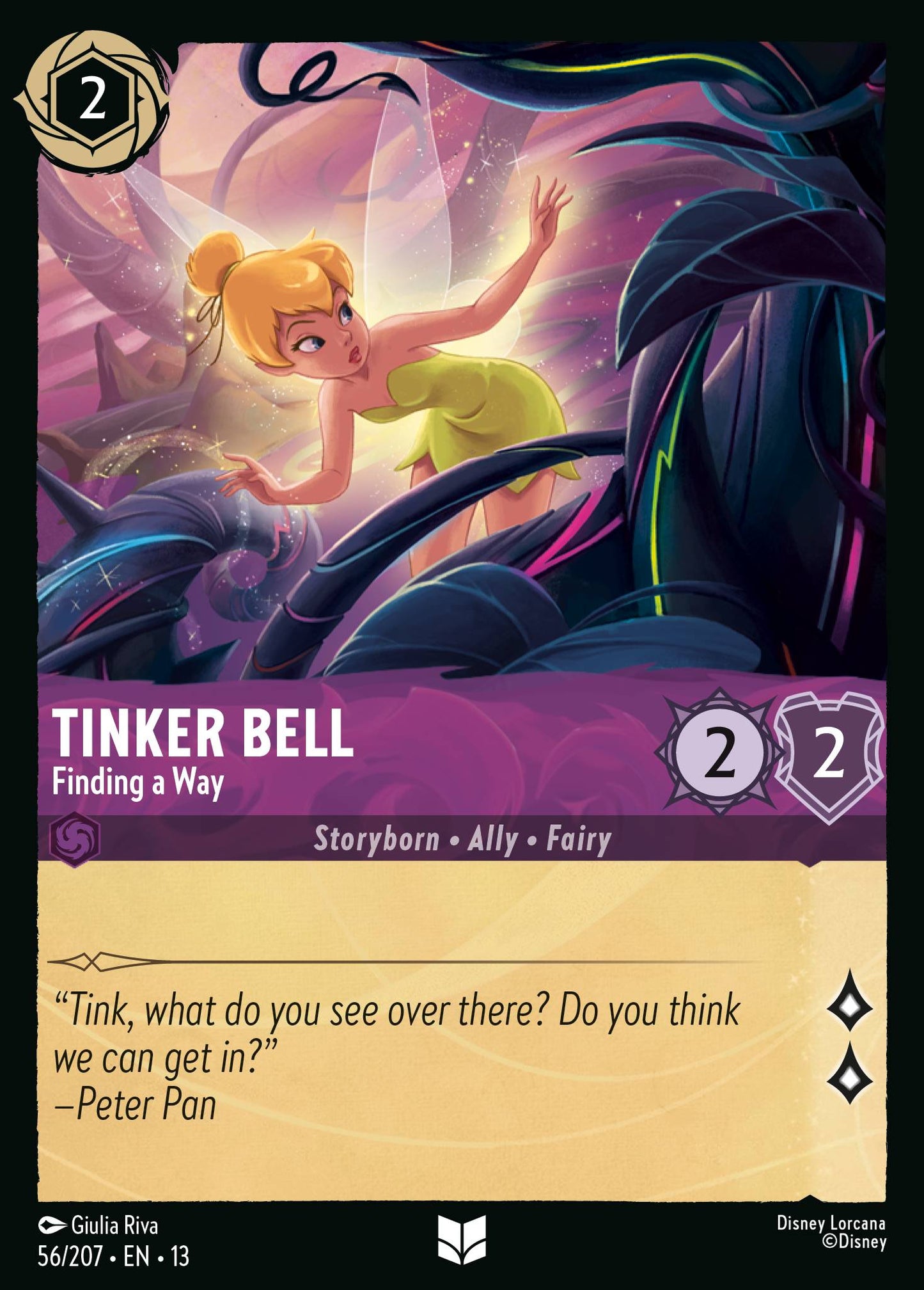 Tinker Bell - Finding a Way - Uncommon Lorcana Card
