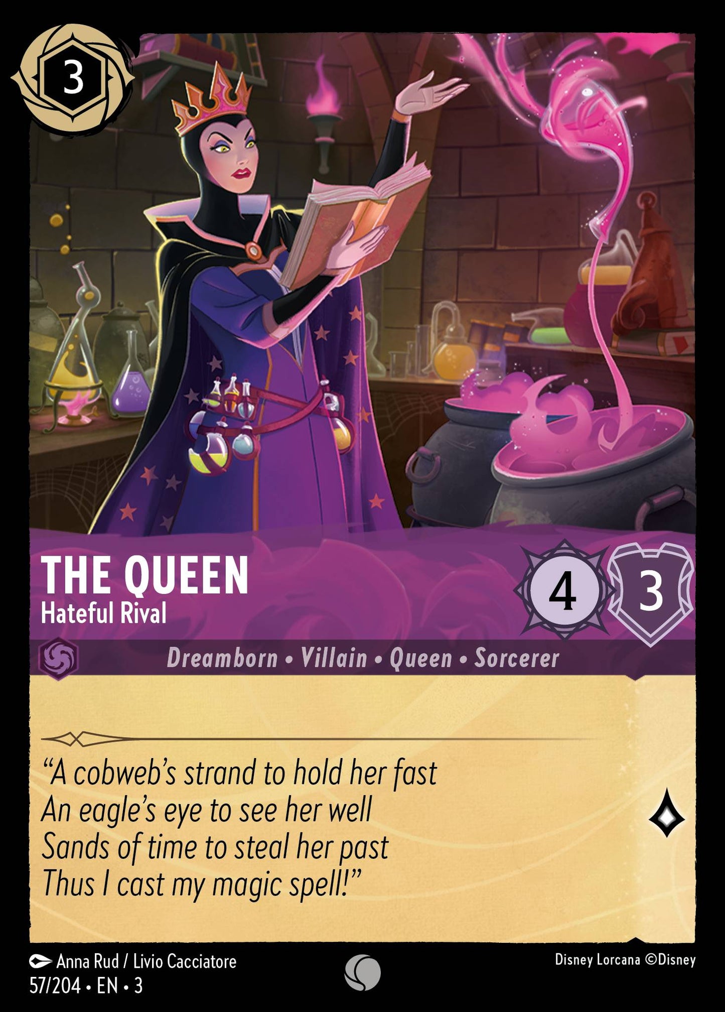 The Queen - Hateful Rival - Common Lorcana Card