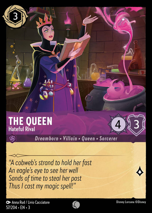 The Queen - Hateful Rival - Common Lorcana Card