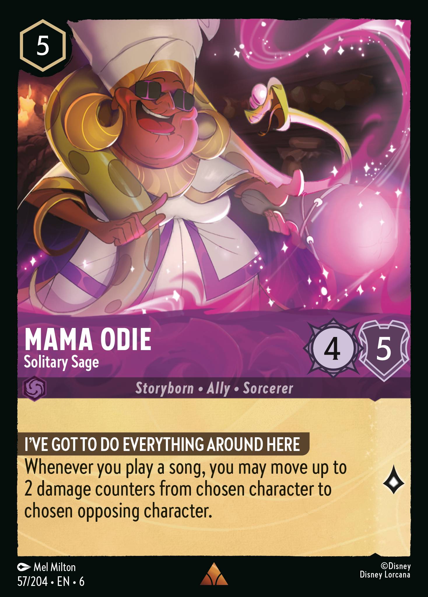 Mama Odie - Solitary Sage - Rare Lorcana Card