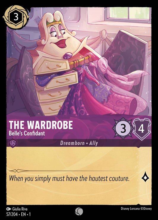 The Wardrobe - Belle's Confidant - Common Lorcana Card