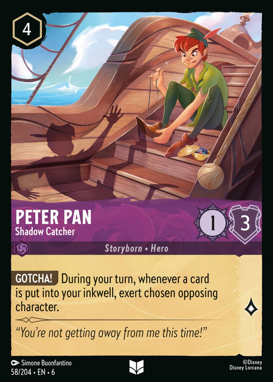 Peter Pan - Shadow Catcher - Uncommon Lorcana Card