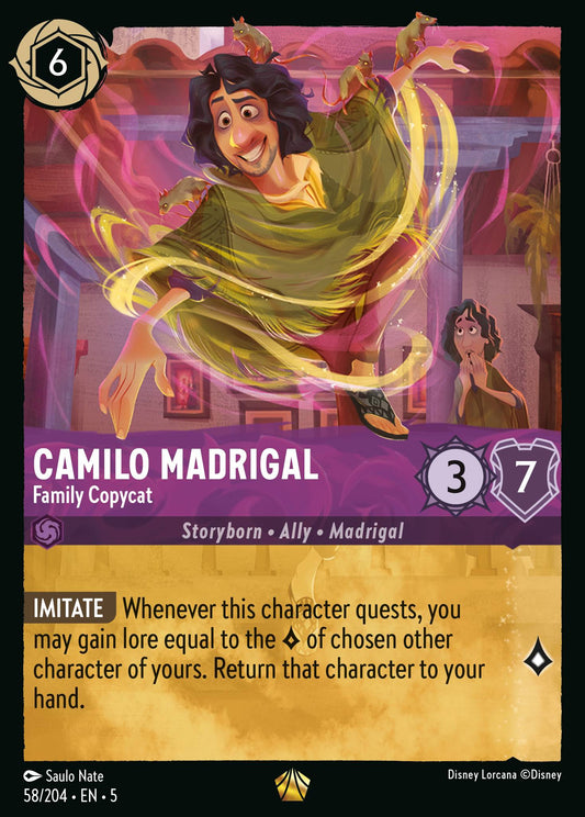 Camilo Madrigal - Family Copycat - Legendary Lorcana Card