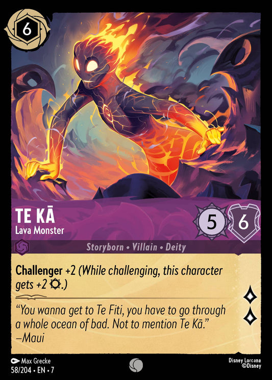 Te Ka - Lava Monster - Disney Lorcana Card