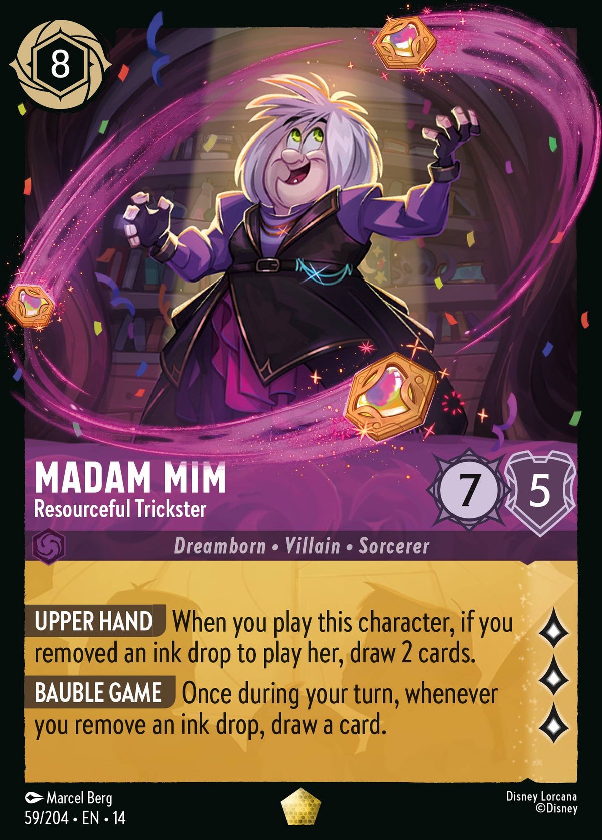 Madam Mim - Resourceful Trickster - Legendary Lorcana Card