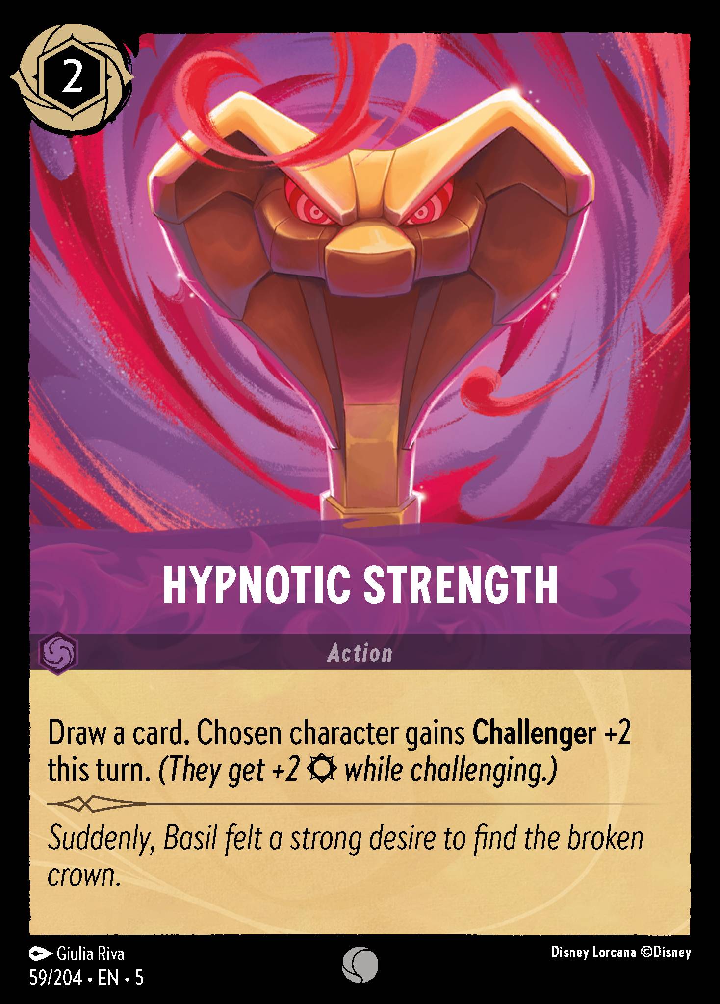 Hypnotic Strength - Common Lorcana Card