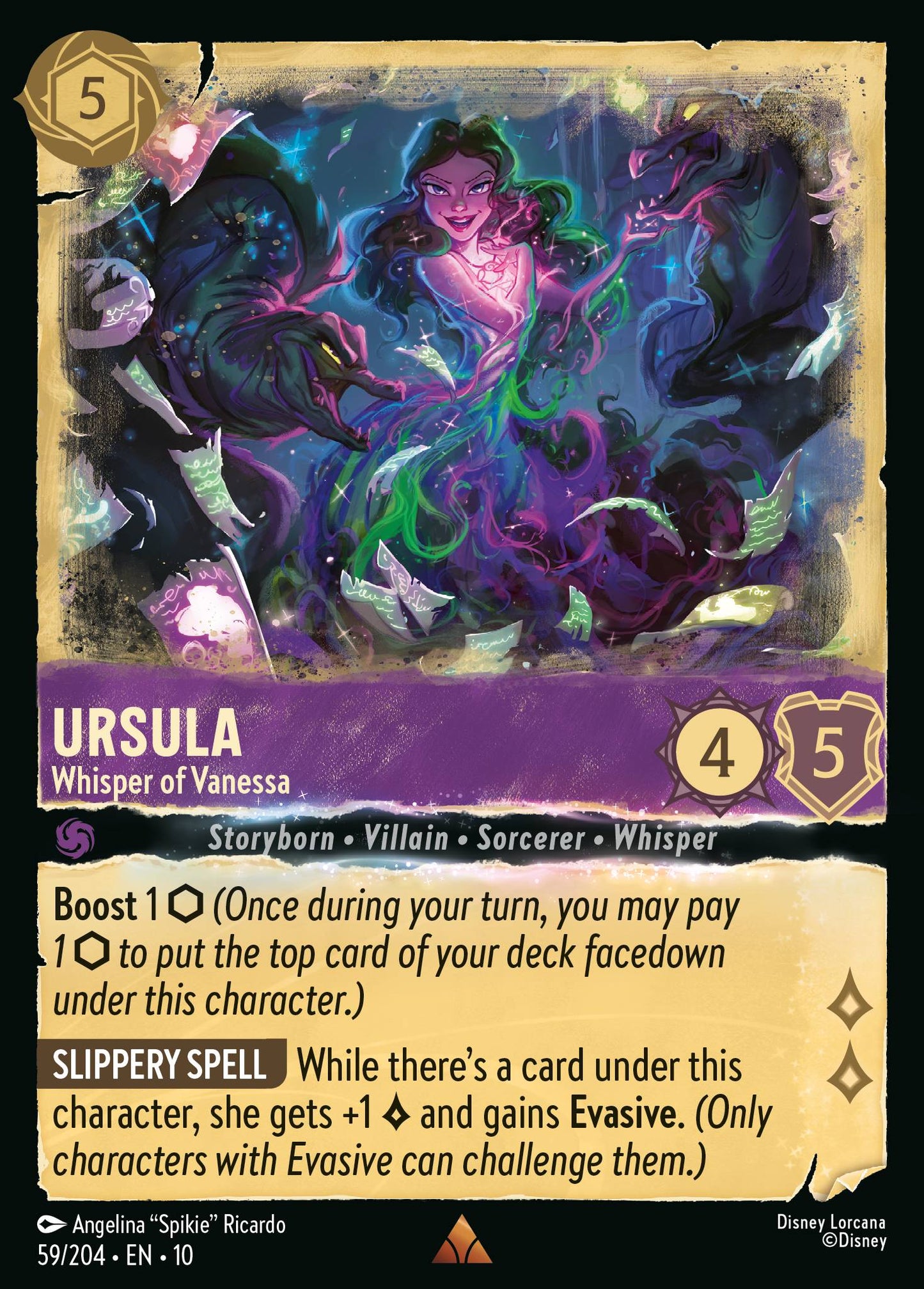 Ursula - Whisper of Vanessa - Rare Lorcana Card