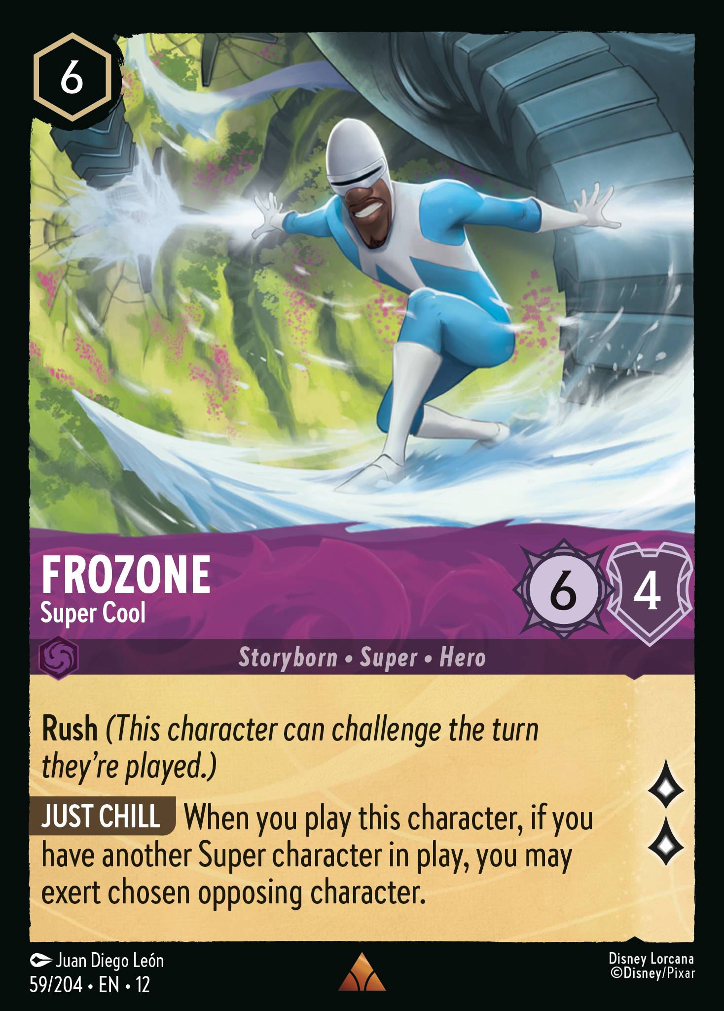 Frozone - Super Cool - Rare Lorcana Card