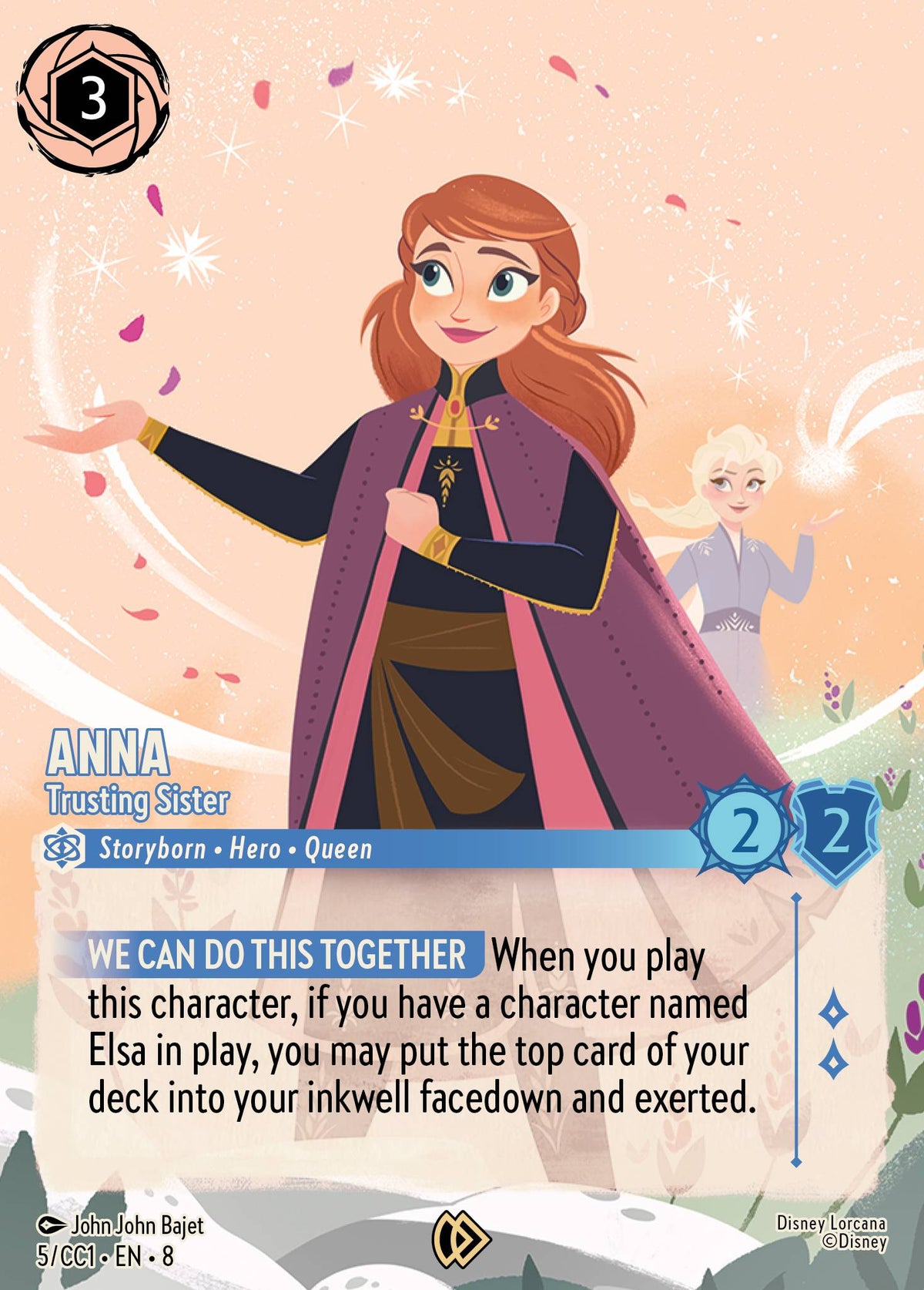 Anna - Trusting Sister - Disney Lorcana Promo Cards - Holofoil