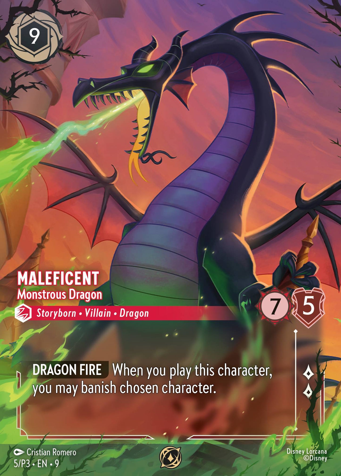 Maleficent - Monstrous Dragon - Set Champs Promo - Holofoil