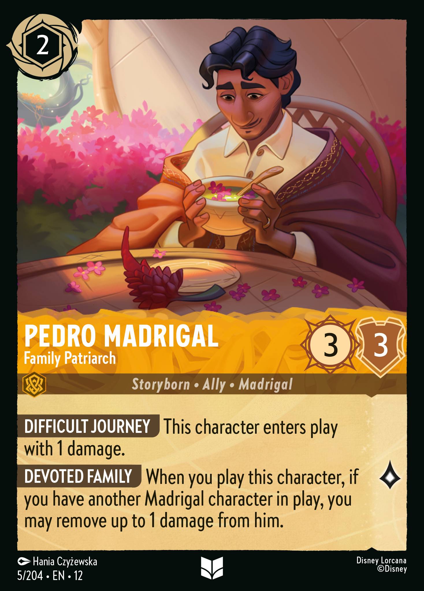 Pedro Madrigal - Family Patriarch - Uncommon Lorcana Card