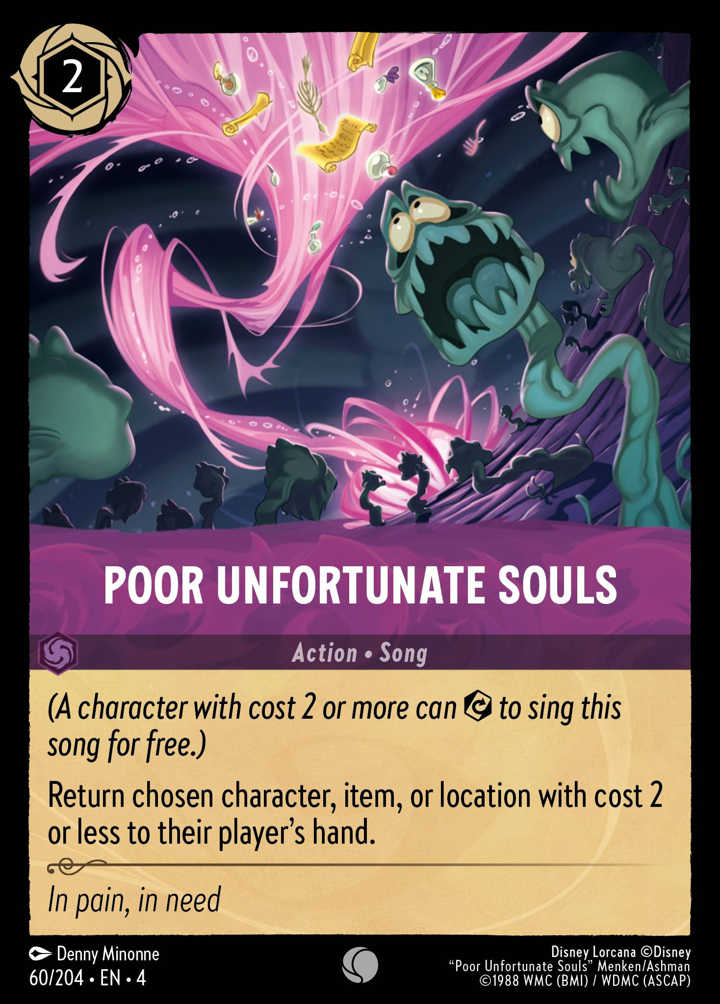 Poor Unfortunate Souls - Disney Lorcana Card