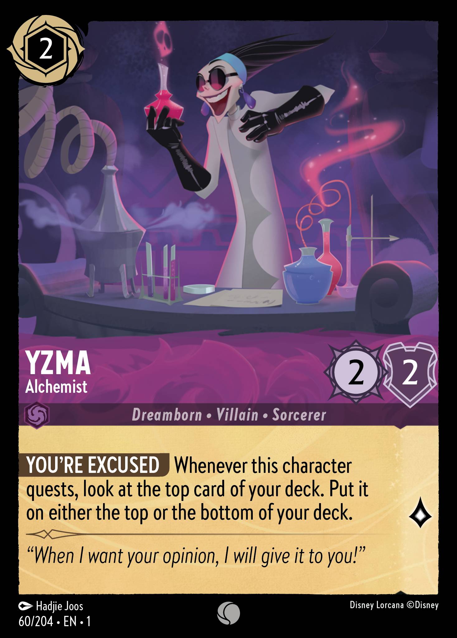 Yzma - Alchemist - Disney Lorcana Card