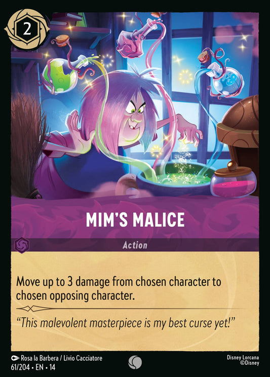 Mim's Malice - Common Lorcana Card