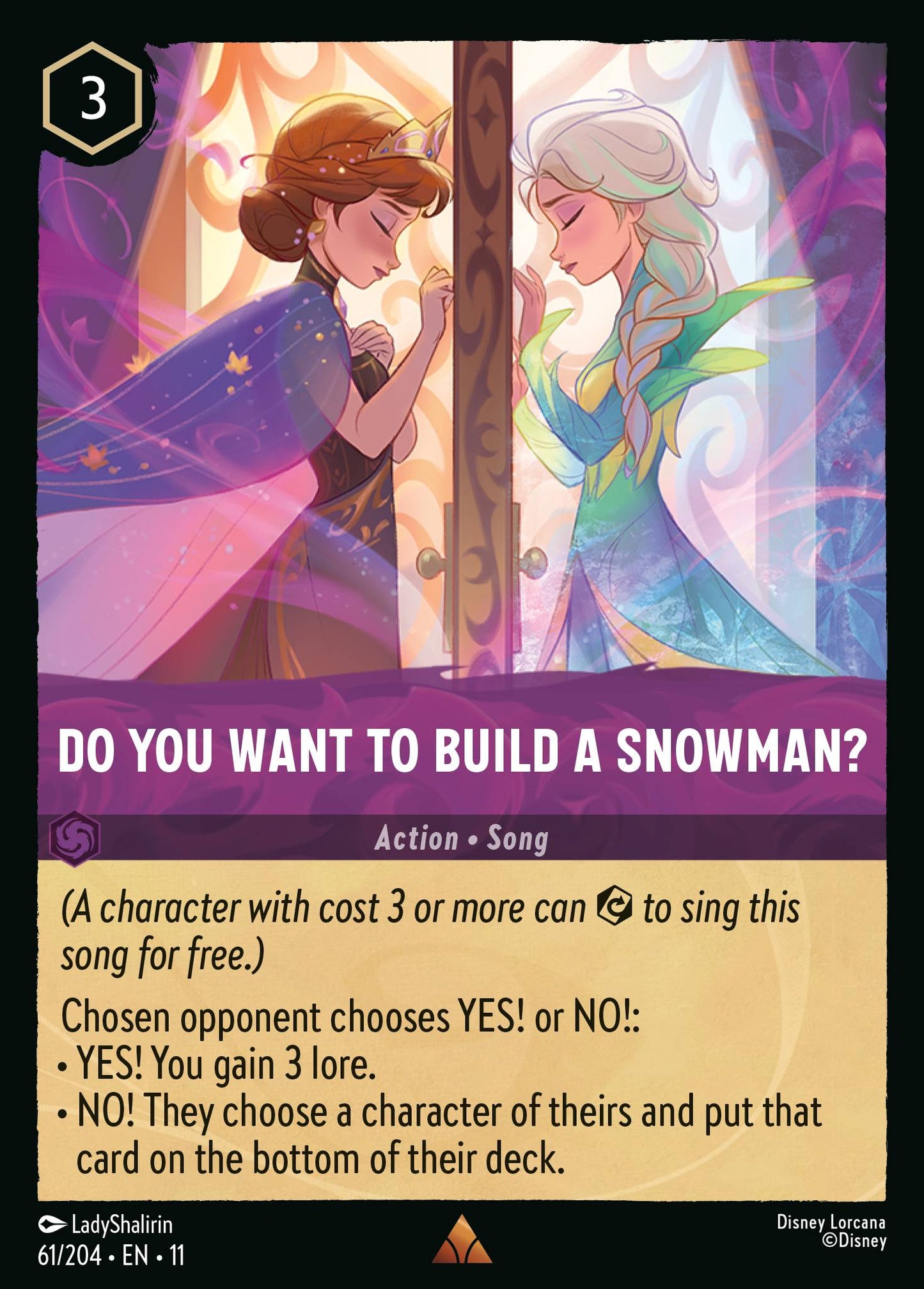 Do You Want To Build A Snowman? - Rare Lorcana Card