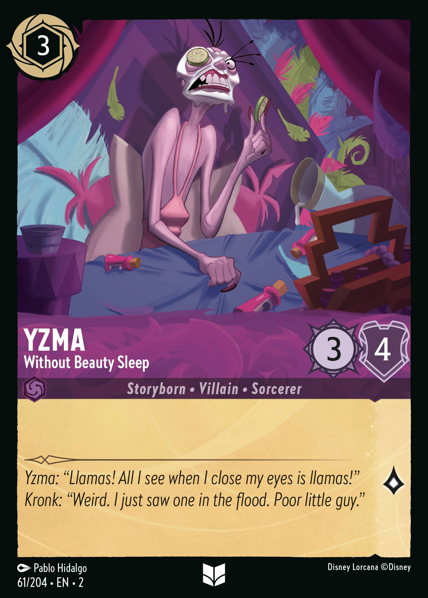 Yzma - Without Beauty Sleep - Uncommon Lorcana Card