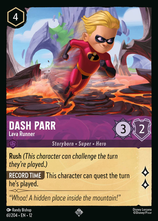 Dash Parr - Lava Runner - Super Rare Lorcana Card