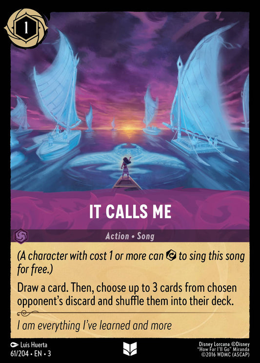 It Calls Me - Uncommon Lorcana Card
