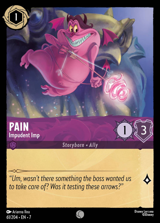 Pain - Impudent Imp - Common Lorcana Card