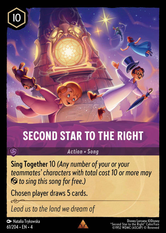 Second Star to the Right - Disney Lorcana Card