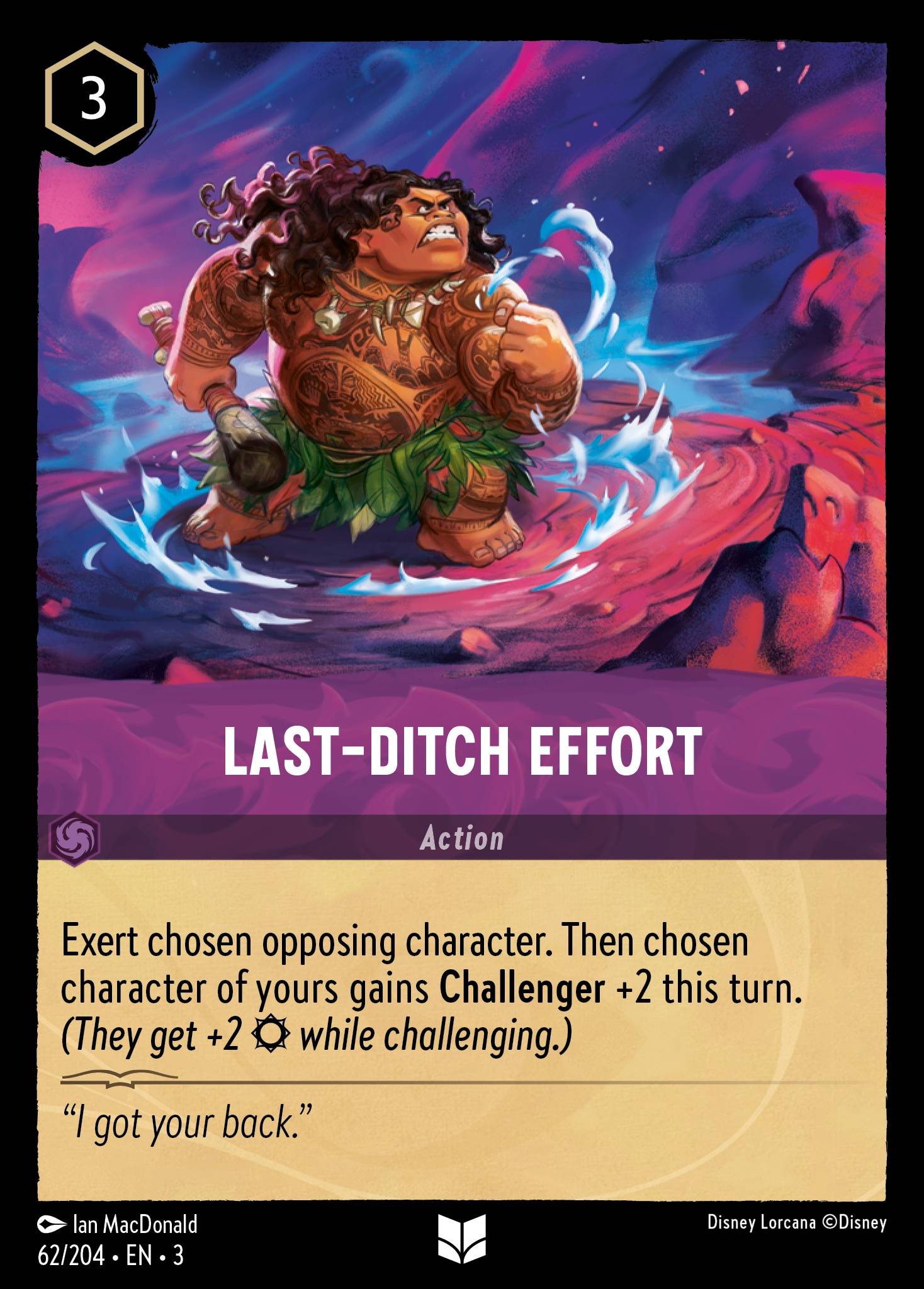 Last-Ditch Effort - Uncommon Lorcana Card