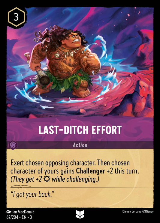 Last-Ditch Effort - Uncommon Lorcana Card
