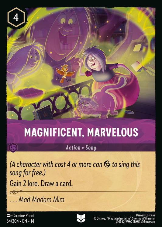 Magnificent, Marvelous - Uncommon Lorcana Card