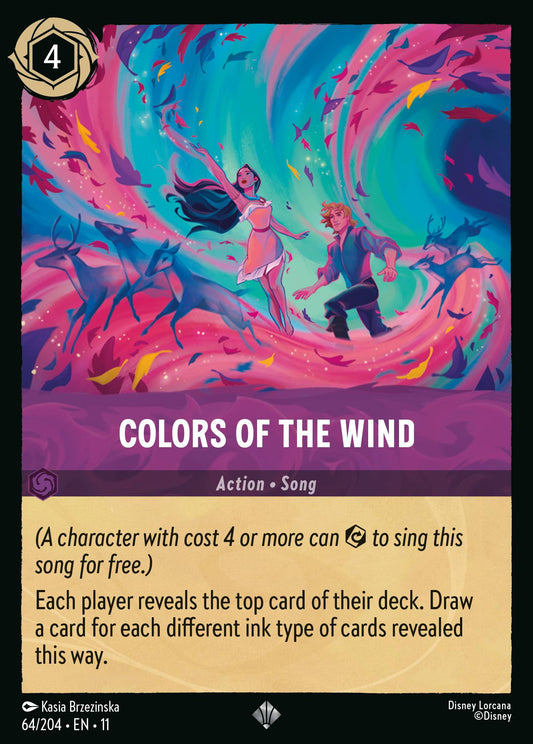 Colors of the Wind - Super Rare Lorcana Card