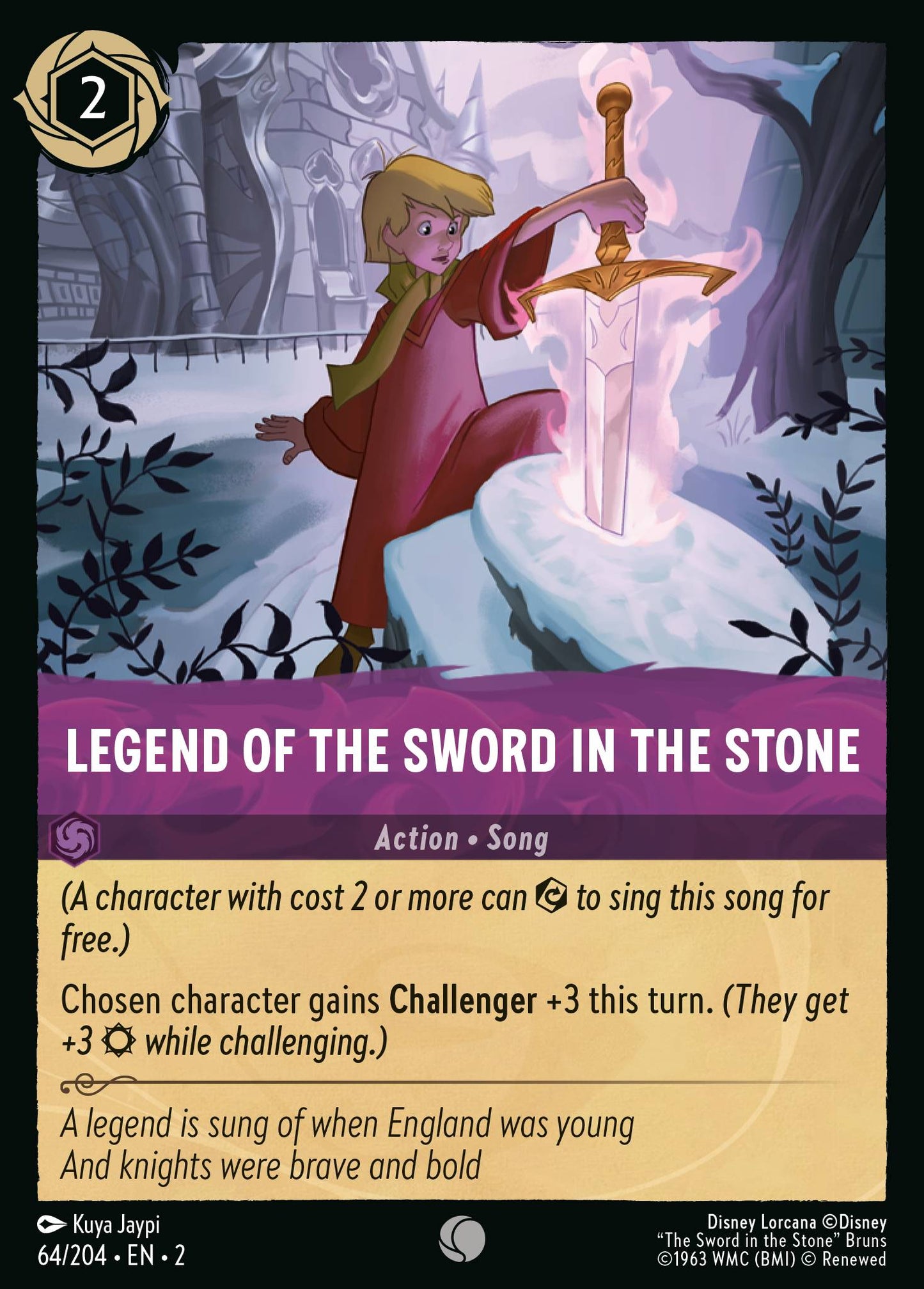 Legend of the Sword in the Stone - Common Lorcana Card