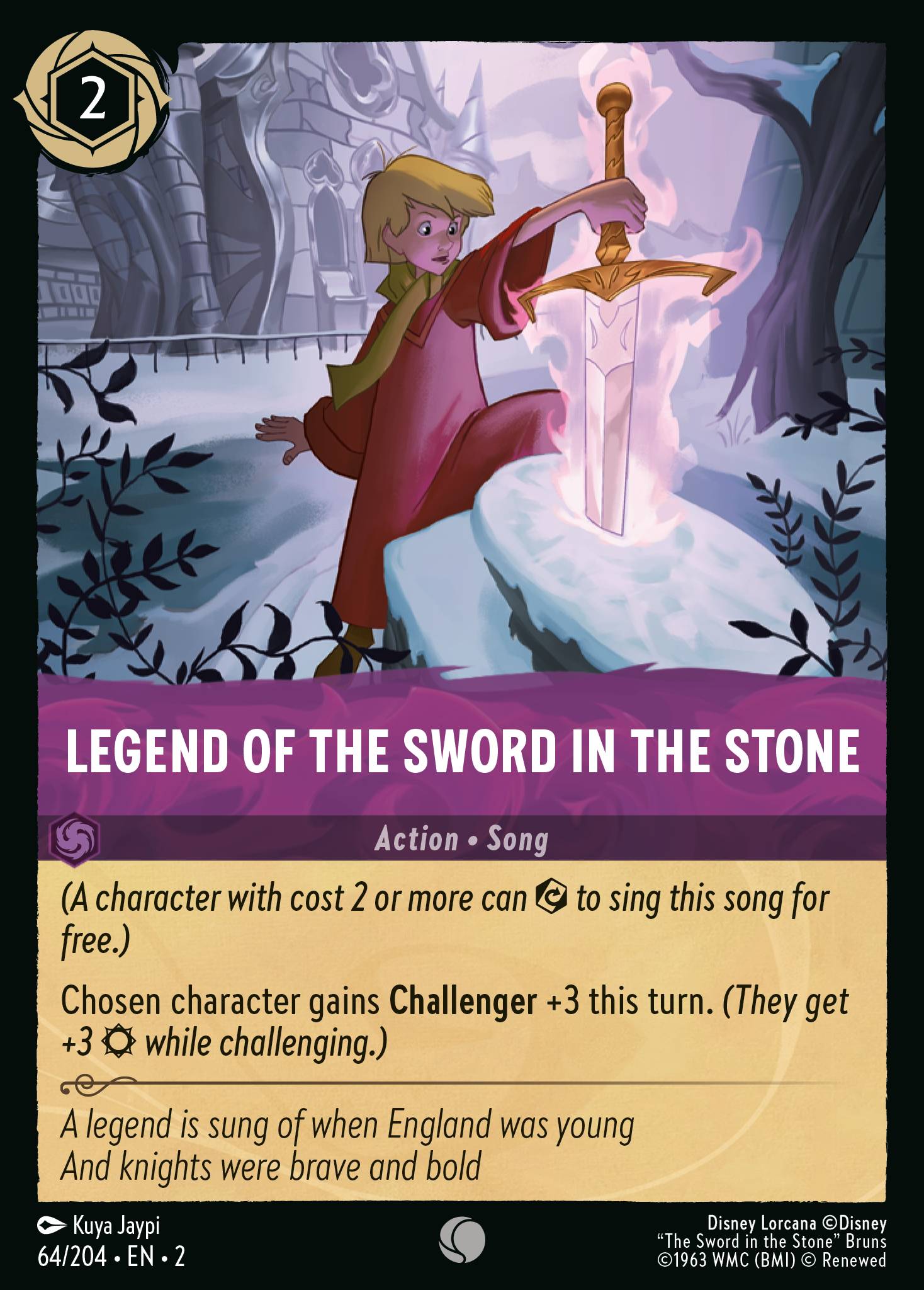 Legend of the Sword in the Stone - Common Lorcana Card