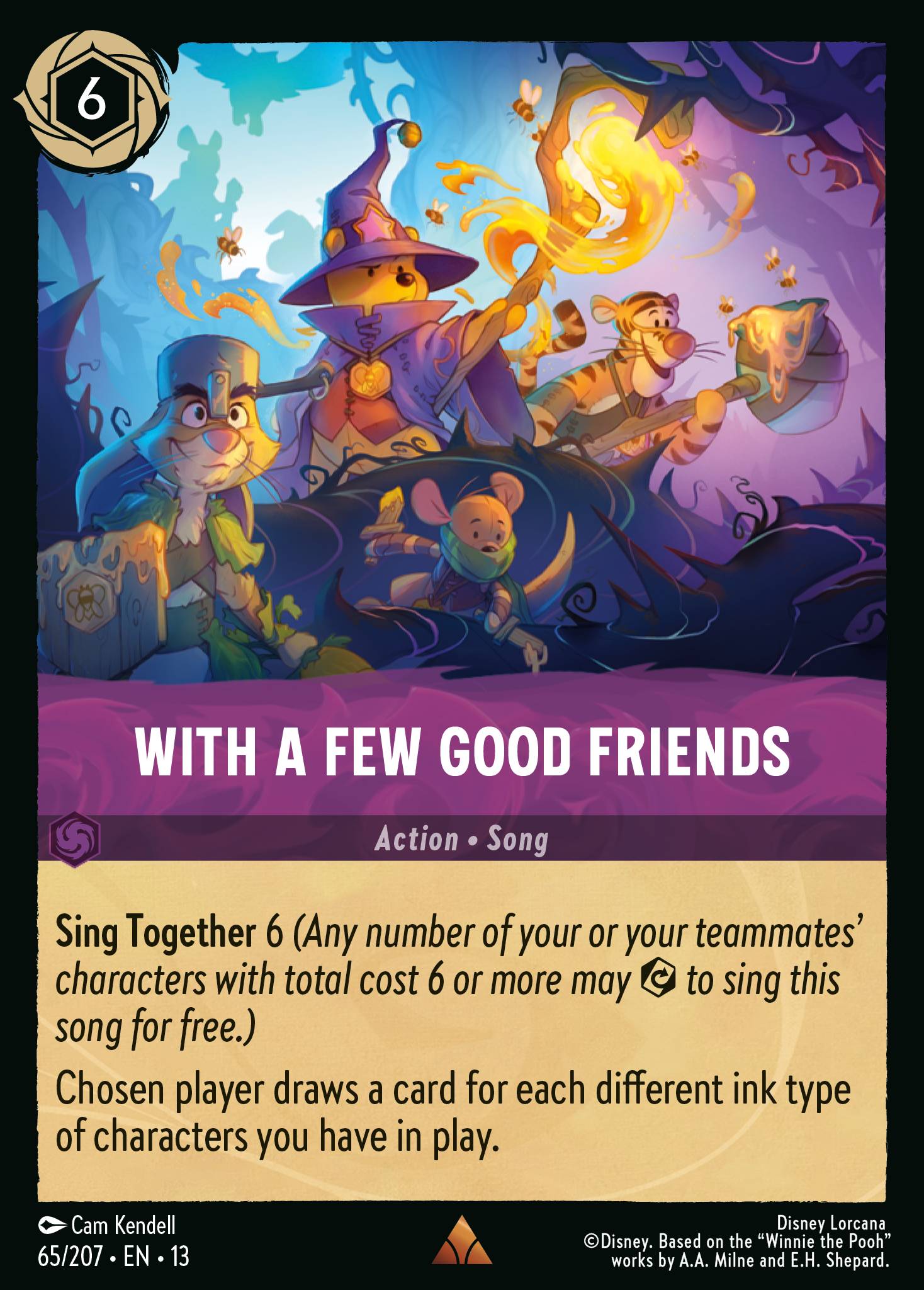With a Few Good Friends - Rare Lorcana Card