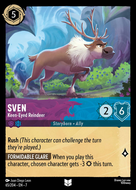Sven - Keen-Eyed Reindeer - Uncommon Lorcana Card