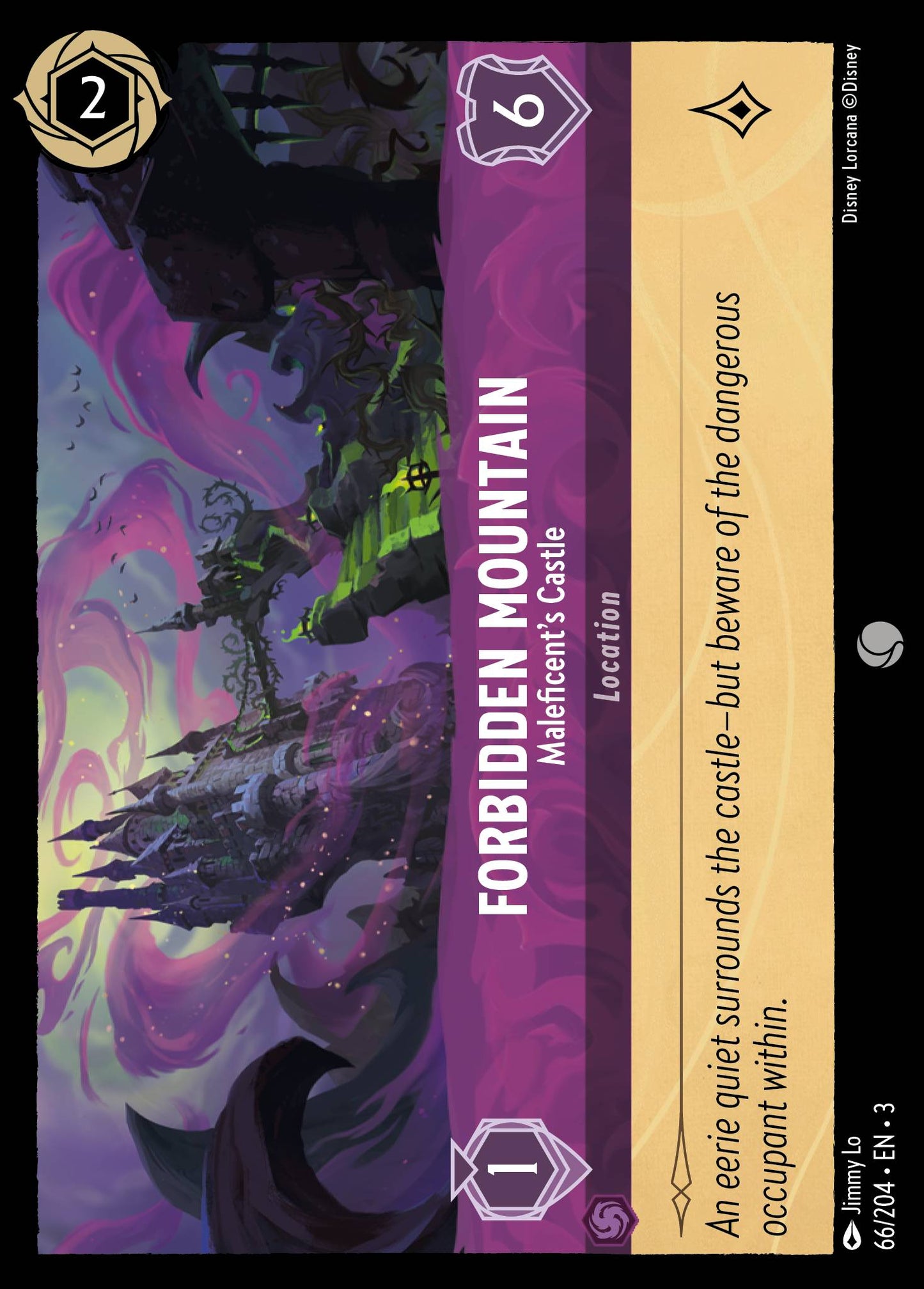 Forbidden Mountain - Maleficent's Castle - Common Lorcana Card