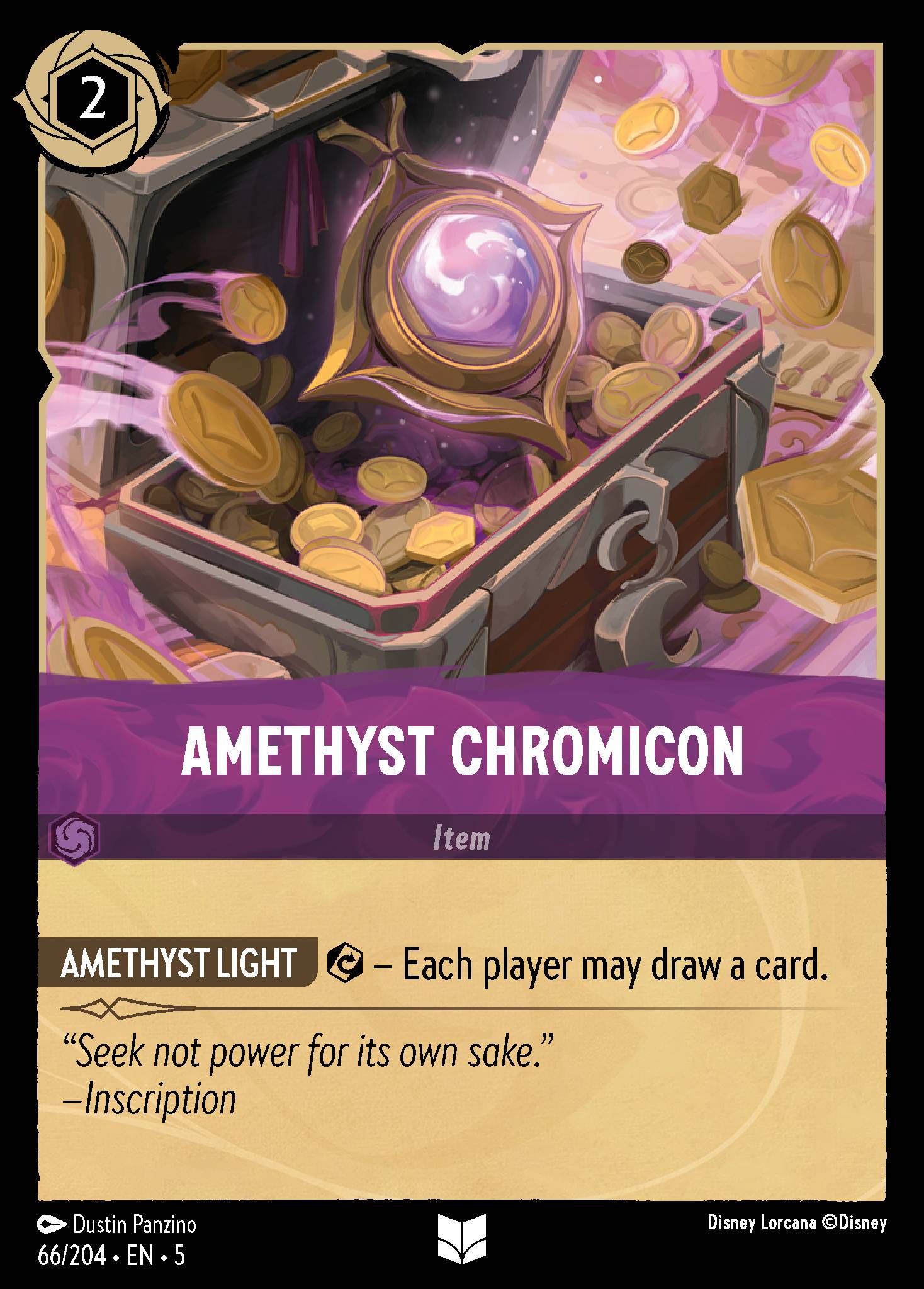 Amethyst Chromicon - Uncommon Lorcana Card