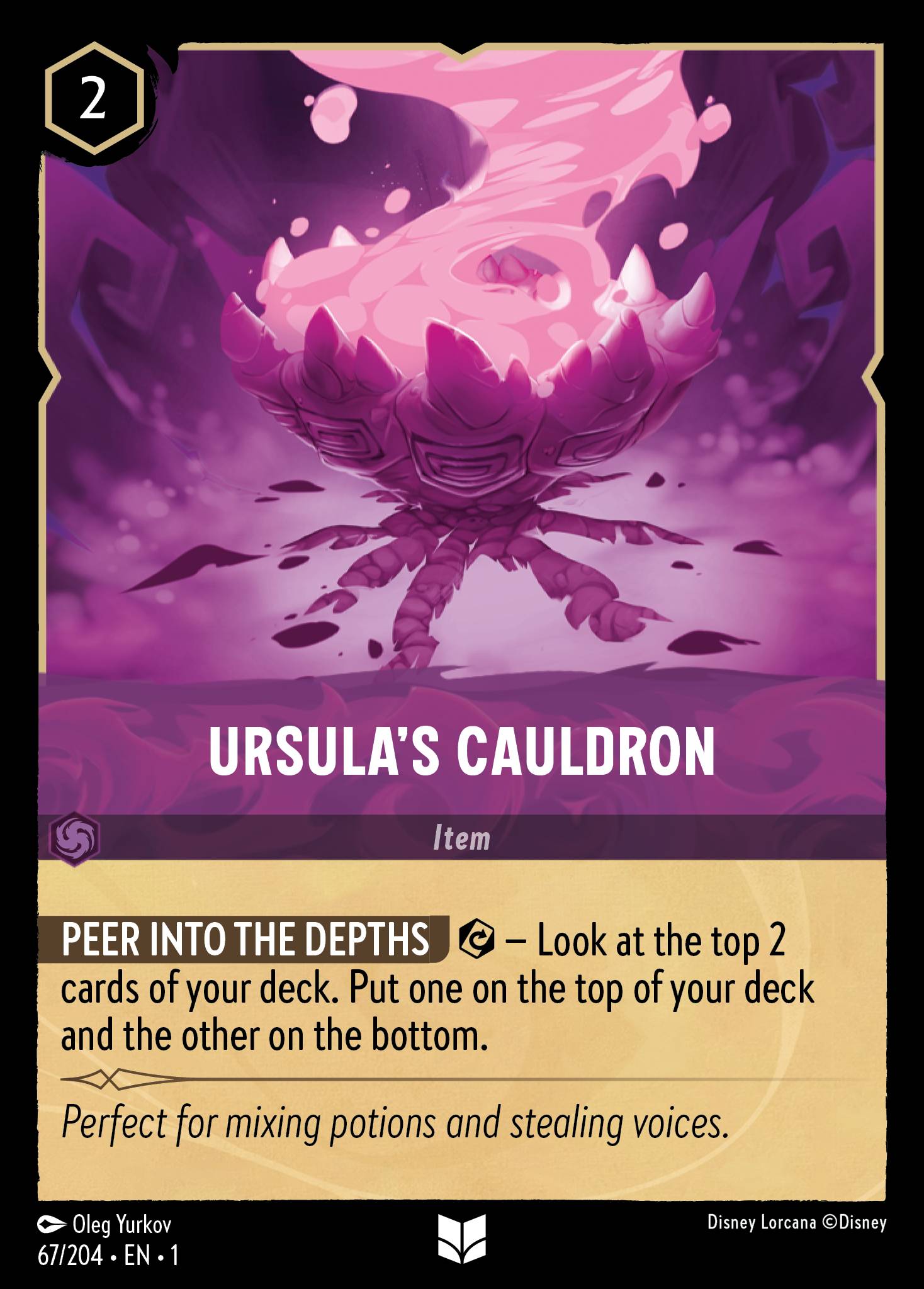 Ursula's Cauldron - Uncommon Lorcana Card