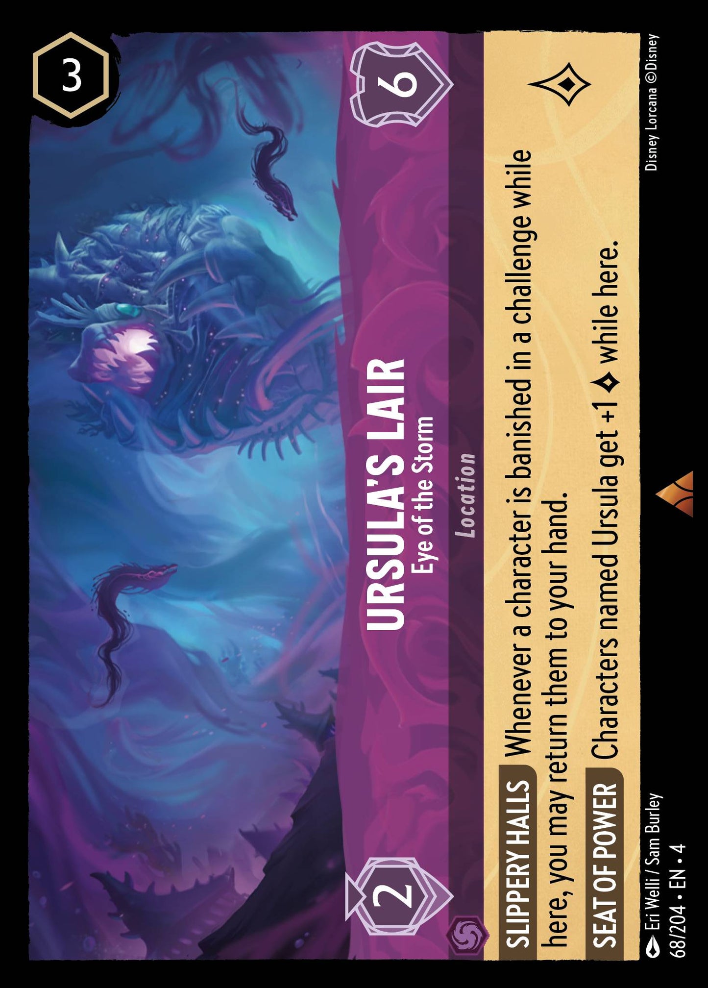 Ursula's Lair - Eye of the Storm - Disney Lorcana Card