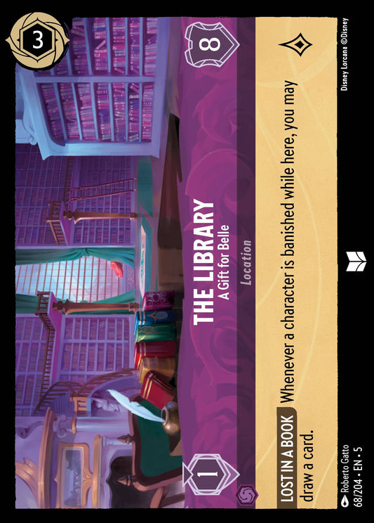 The Library - A Gift for Belle - Uncommon Lorcana Card