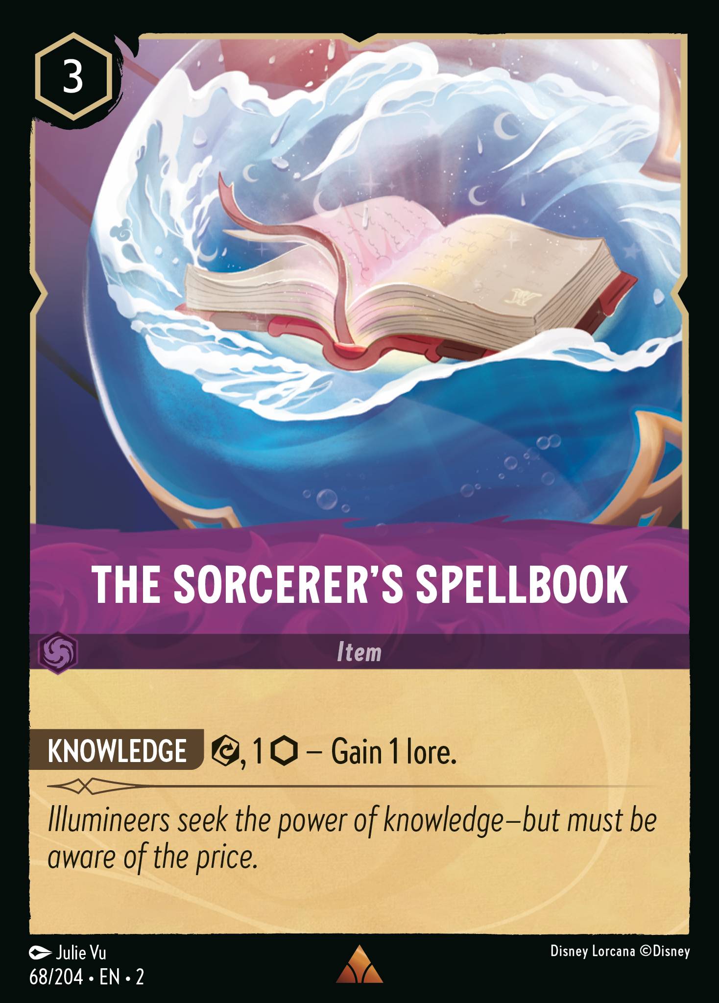The Sorcerer's Spellbook - Rare Lorcana Card