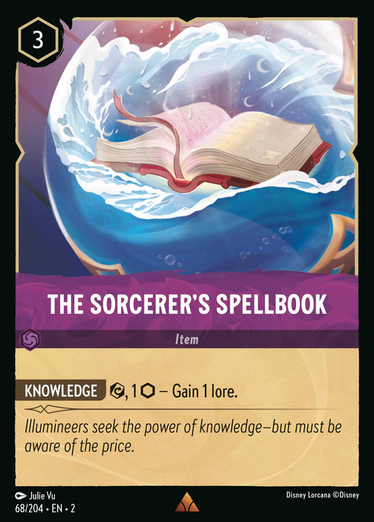 The Sorcerer's Spellbook - Rare Lorcana Card