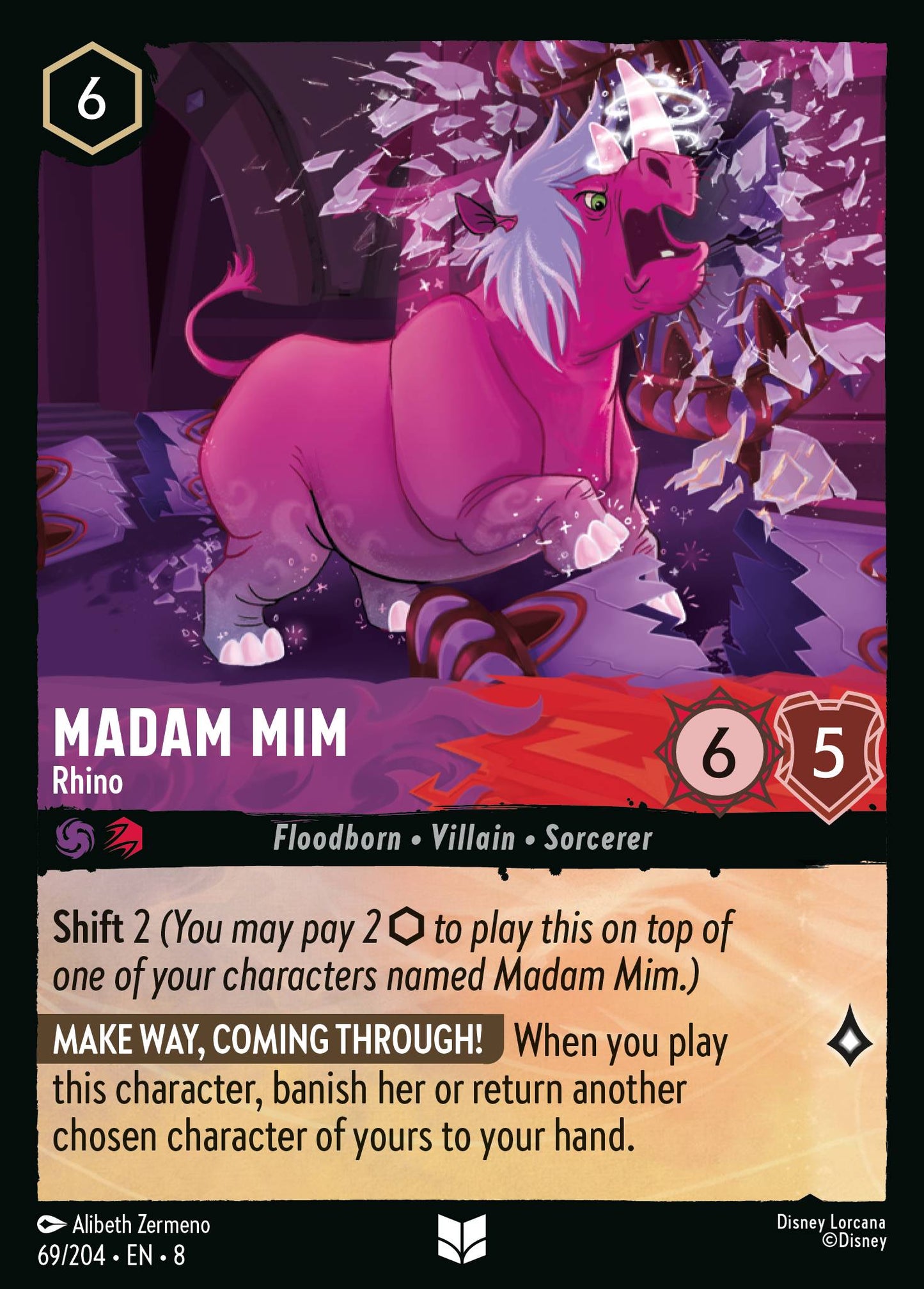 Madam Mim - Rhino - Uncommon Lorcana Card