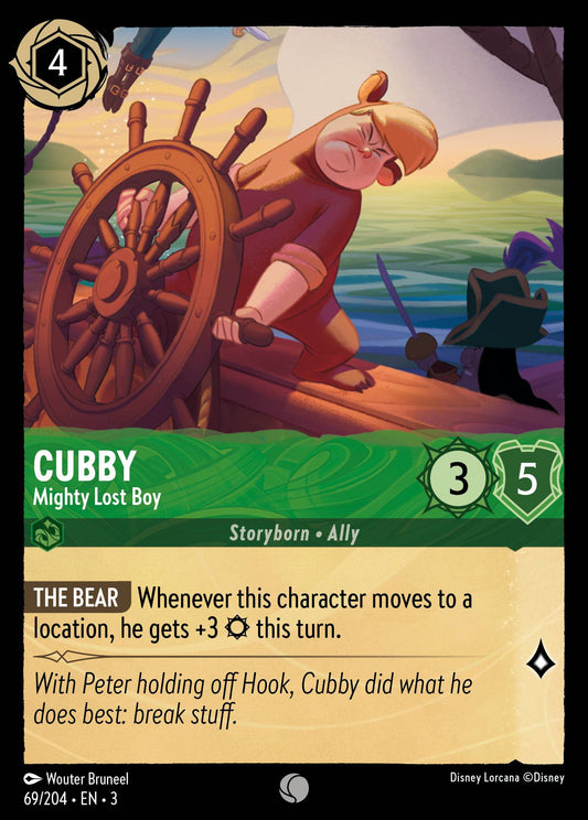 Cubby - Mighty Lost Boy - Common Lorcana Card